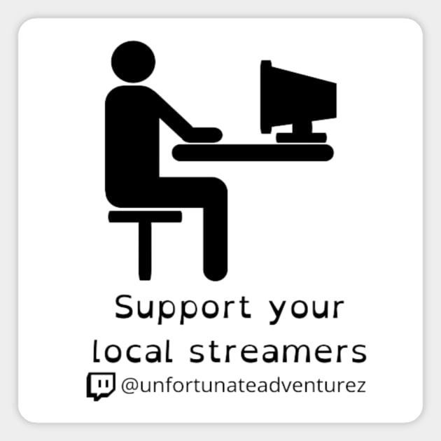 Unfortunate Adventurez Streams Magnet by Unfortunatez